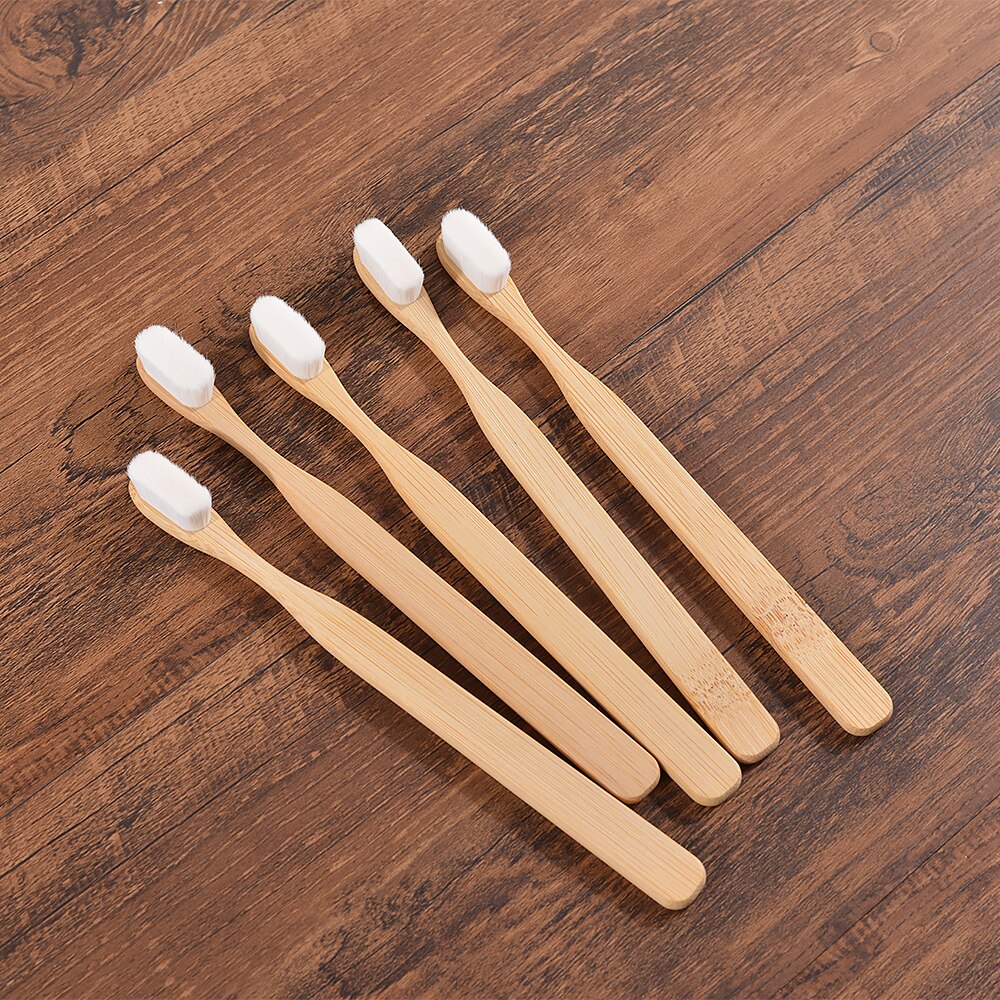 5 Brosses à Dents Ultra Douces en Bambou