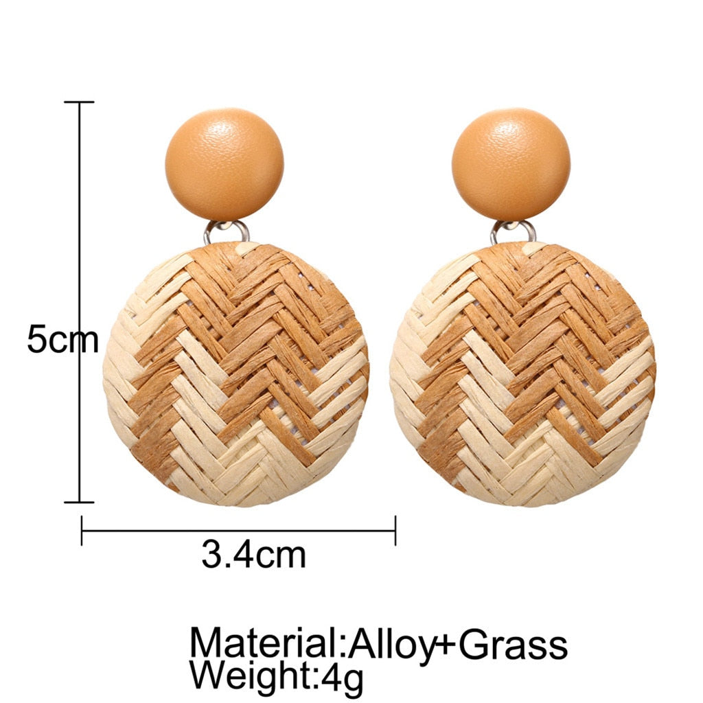 Boucles d'oreilles en bois de bambou