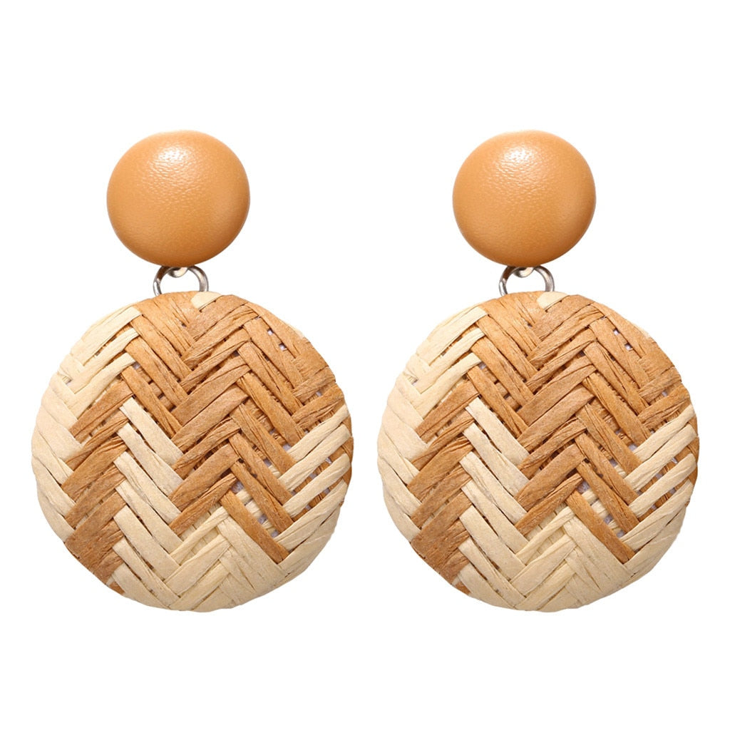 Boucles d'oreilles en bois de bambou