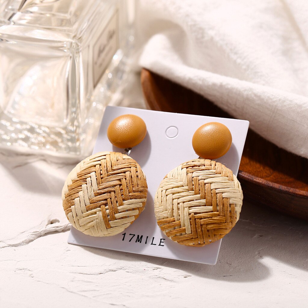 Boucles d'oreilles en bois de bambou