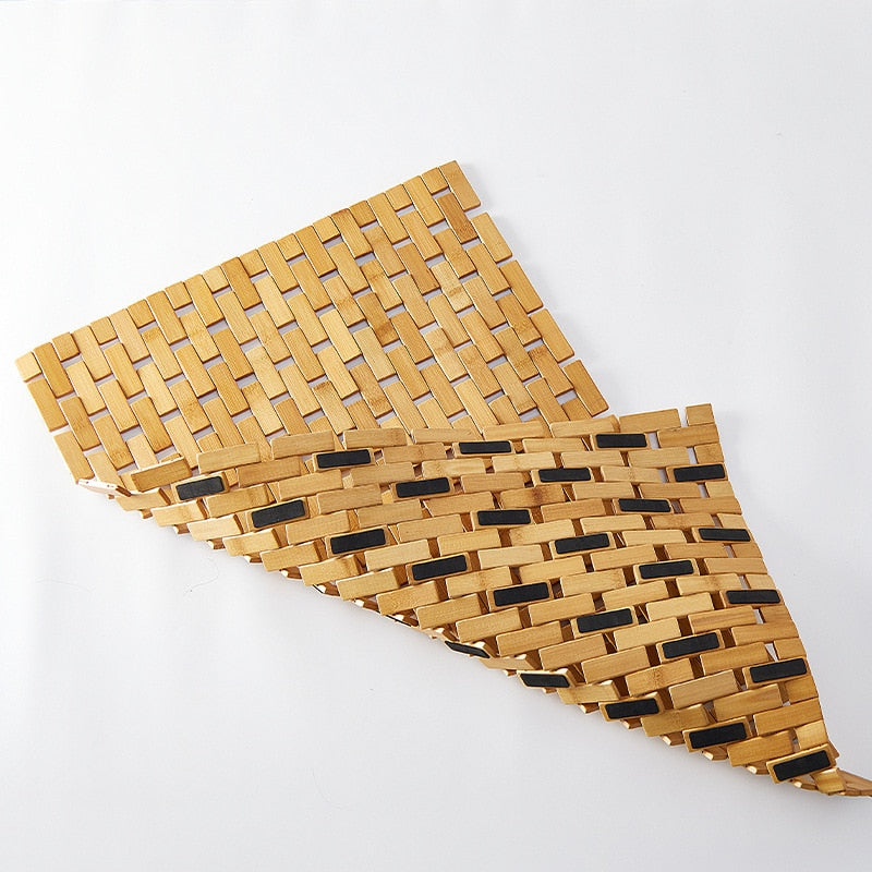Bamboo bathroom mat