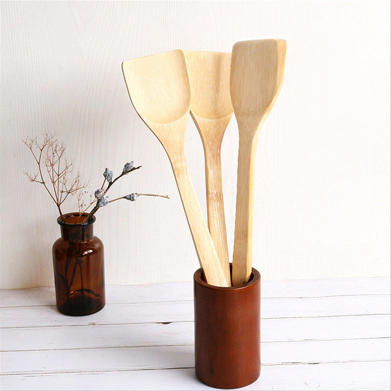 Spatule de cuisine en Bambou