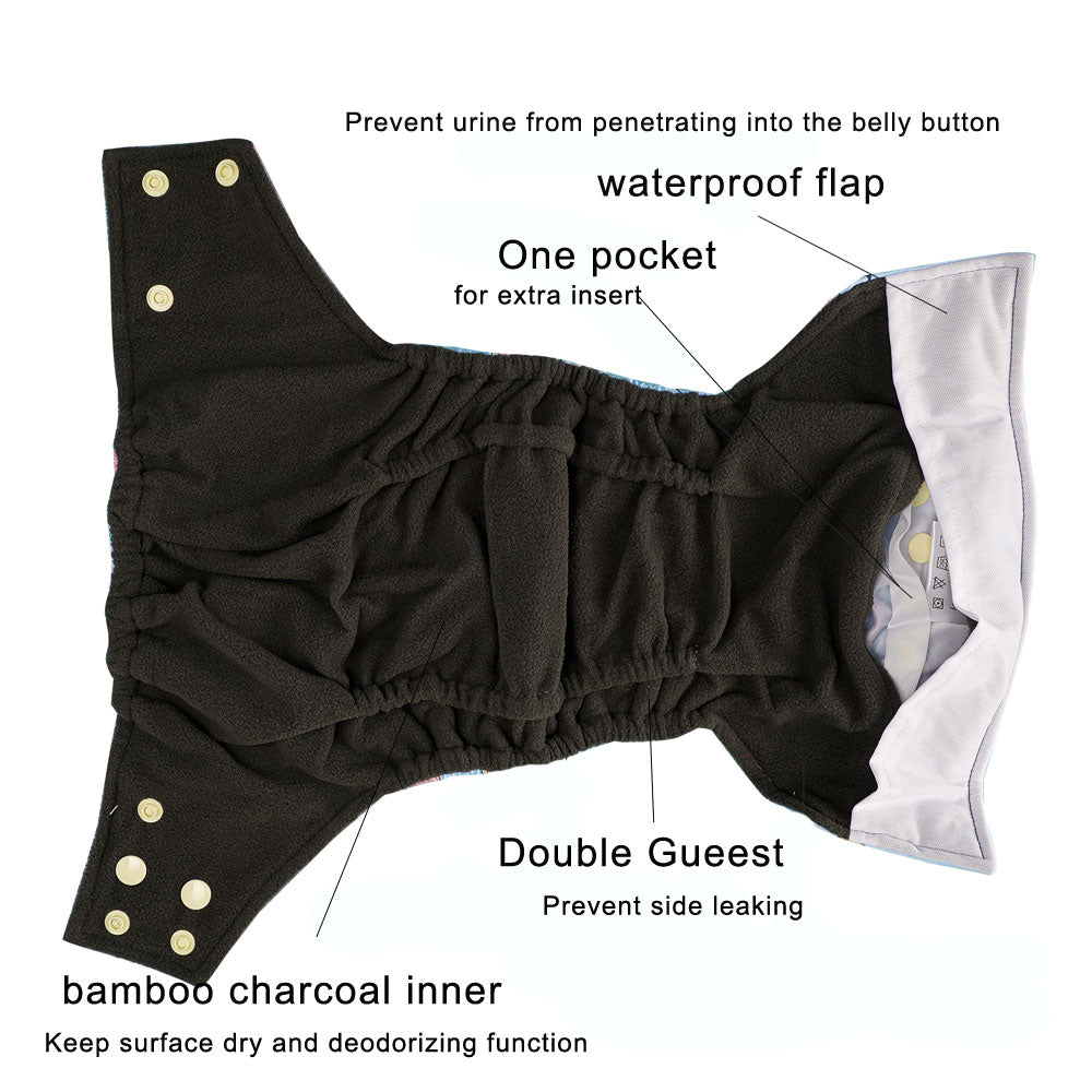 Couche lavable et réutilisable en bambou
