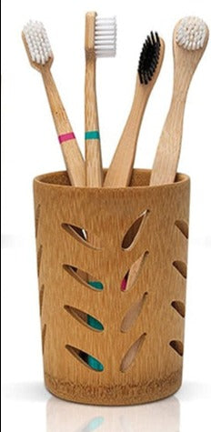 Porte brosse à dents en bambou