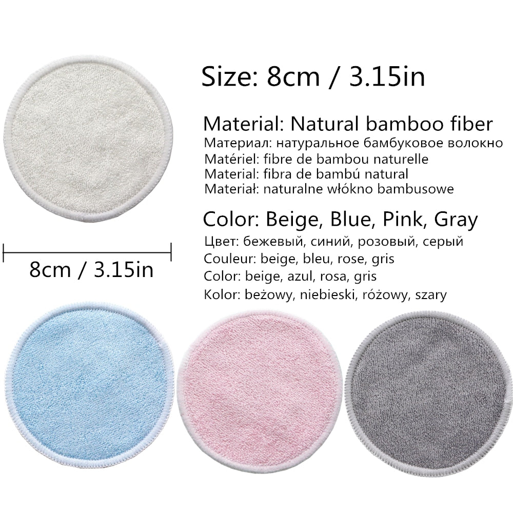 Lingettes démaquillantes en bambou
