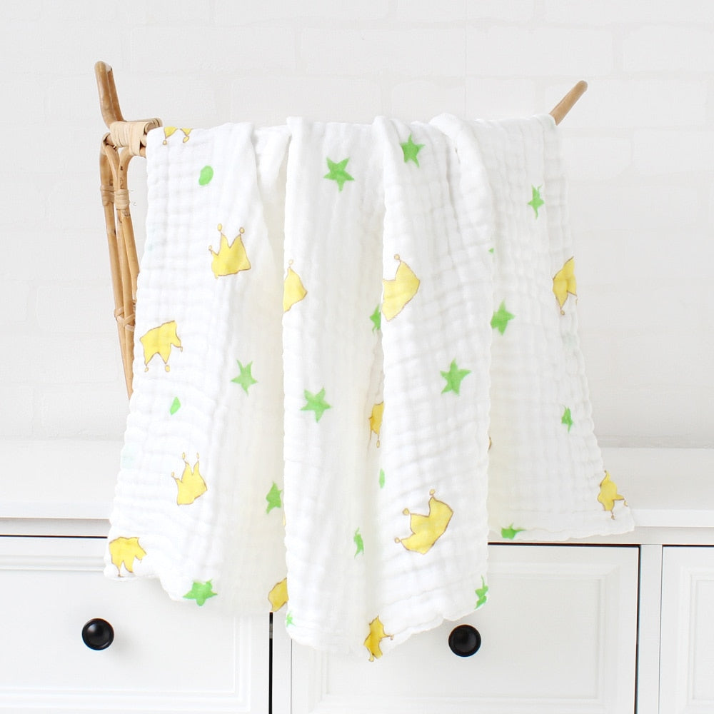 Couverture bébé épaisse en bambou et coton