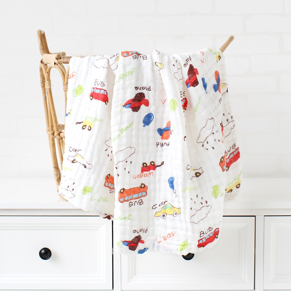 Couverture bébé épaisse en bambou et coton