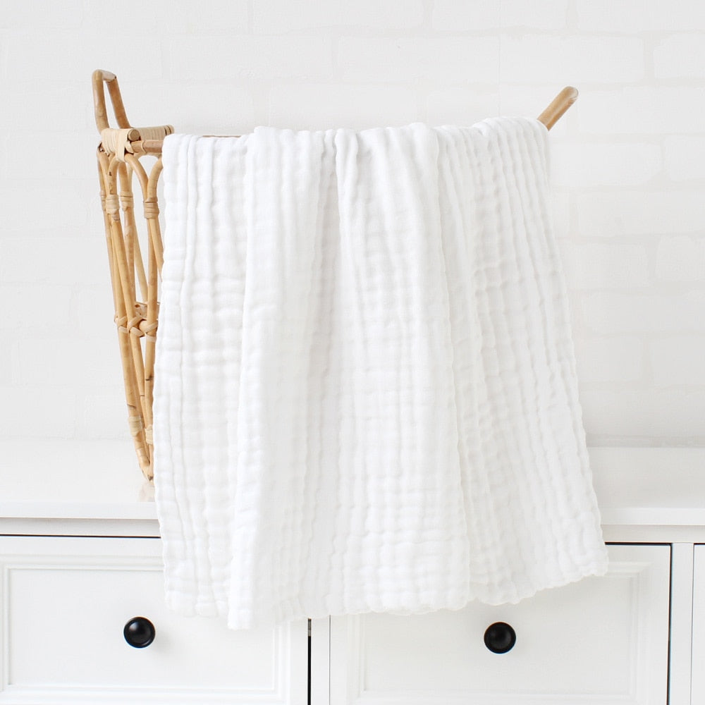 Couverture bébé épaisse en bambou et coton