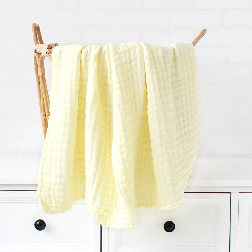 Couverture bébé épaisse en bambou et coton