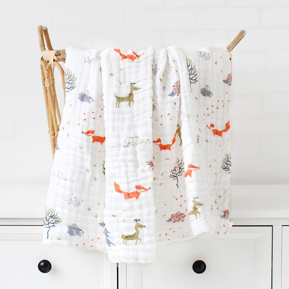 Couverture bébé épaisse en bambou et coton