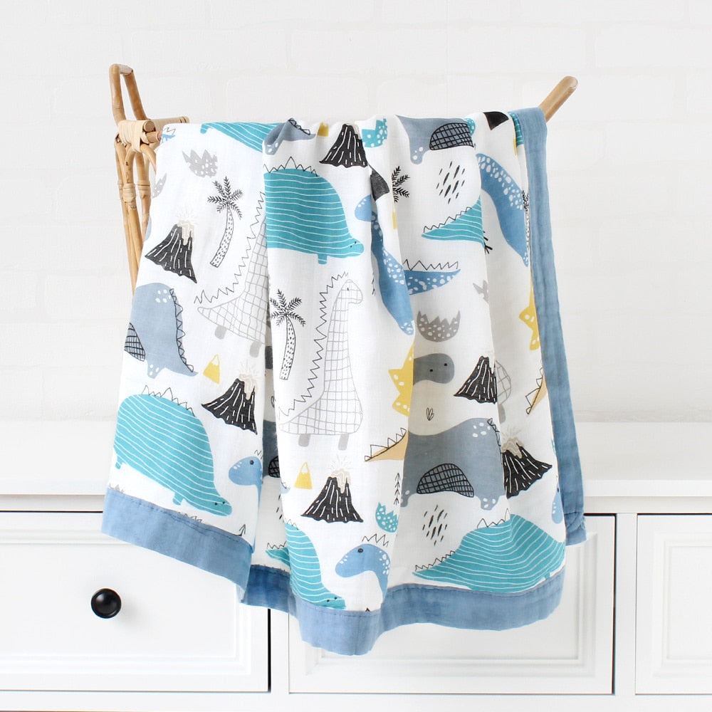 Couverture bébé épaisse en bambou et coton