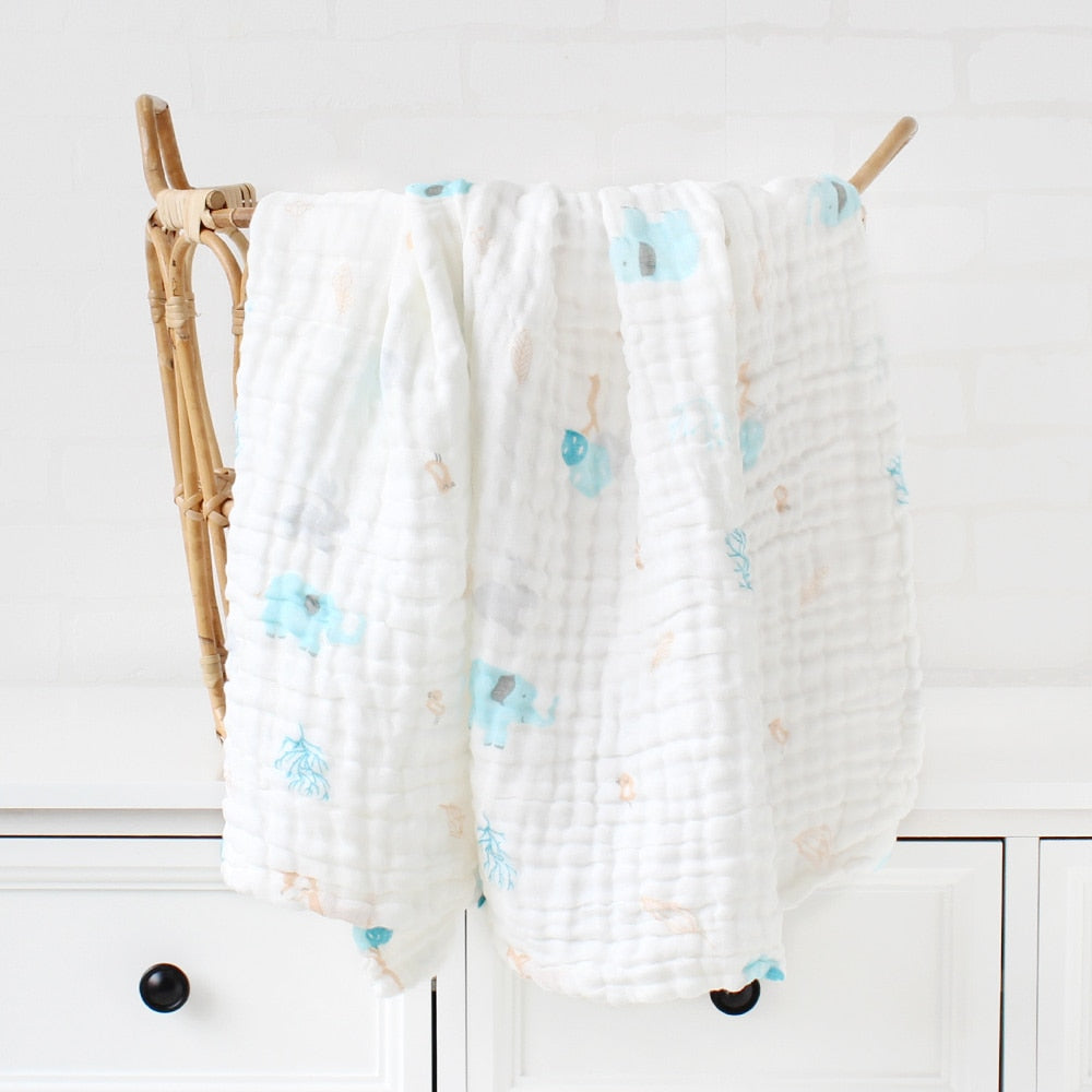 Couverture bébé épaisse en bambou et coton