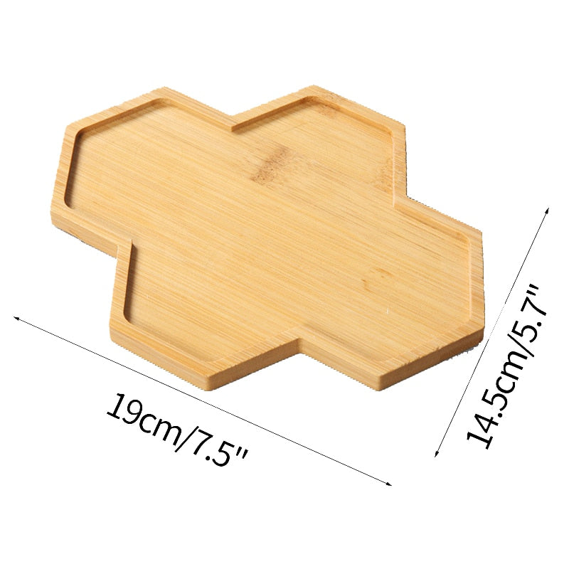 Plateau décoratif en bambou