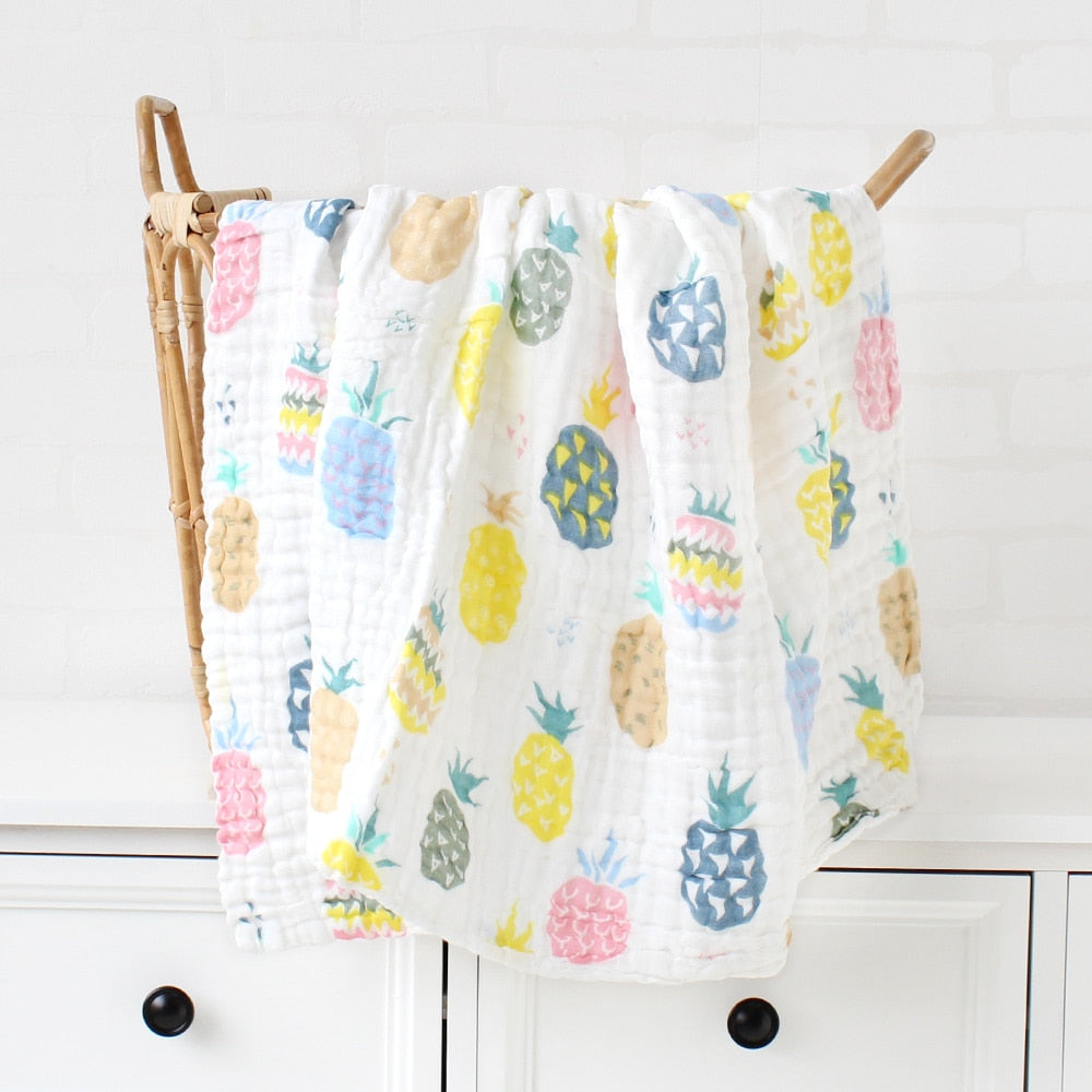 Couverture bébé épaisse en bambou et coton