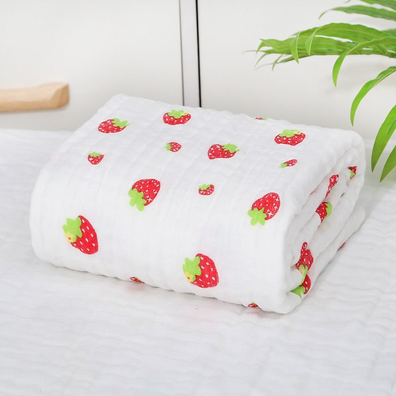Couverture bébé épaisse en bambou et coton