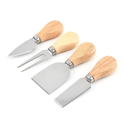 Ensemble de 4 Pièces pour Fromage en Bambou