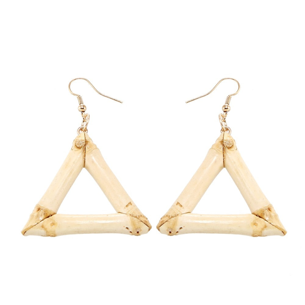 Hollow Bamboo Earrings