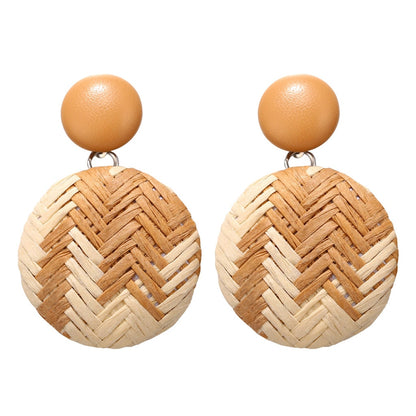 Bamboo wood earrings