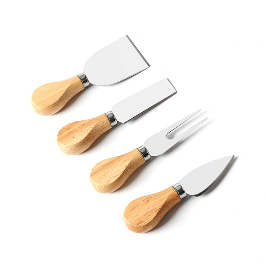 Ensemble de 4 Pièces pour Fromage en Bambou