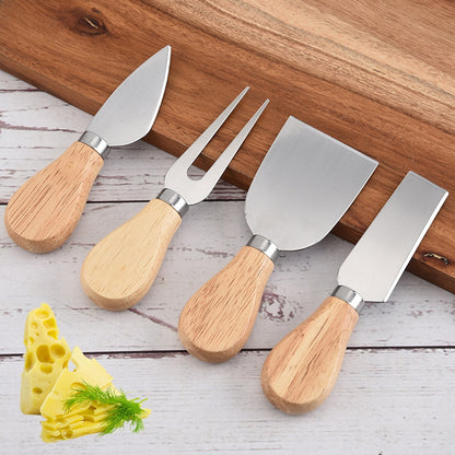 Ensemble de 4 Pièces pour Fromage en Bambou