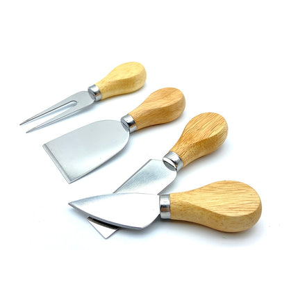 Ensemble de 4 Pièces pour Fromage en Bambou