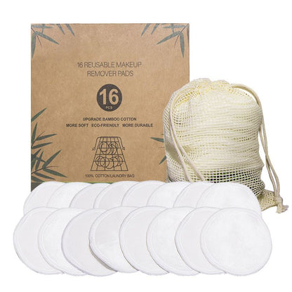 Tampons démaquillants en charbon de bambou