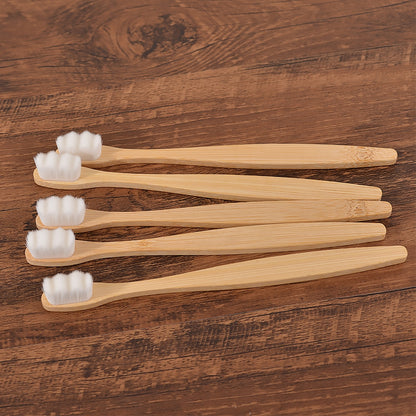 5 Brosses à Dents Ultra Douces en Bambou