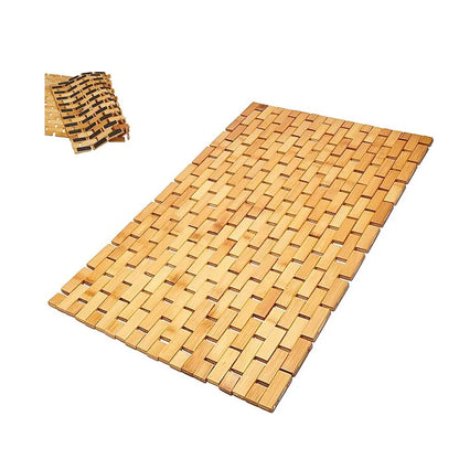 Tapis de bain en bambou antidérapant