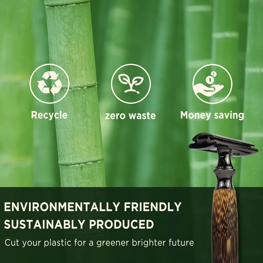 Rasoir avec manche en bambou Eco Friendly