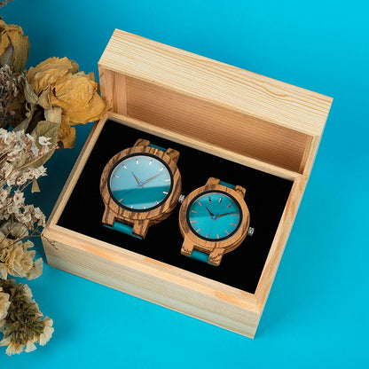 Coffret montres en bambou "Kiko" - 2 montres