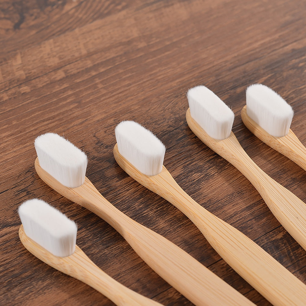 5 Brosses à Dents Ultra Douces en Bambou