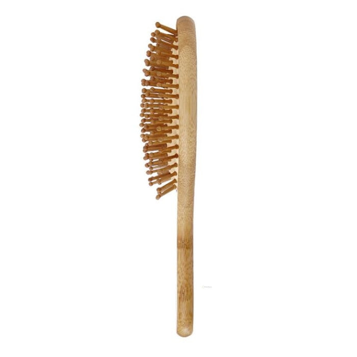 Brosse à cheveux en bambou avec coussin d'air