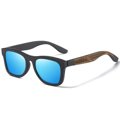 Lunettes solaires en bambou noir