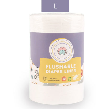 Rouleau de doublures jetables en bambou pour couches bébé