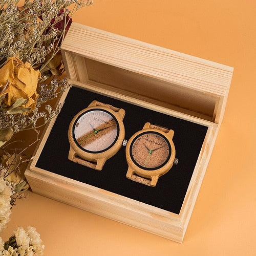 Coffret montres en bambou "Kiko" - 2 montres