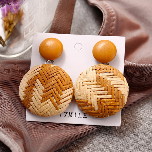 Boucles d'oreilles en bois de bambou