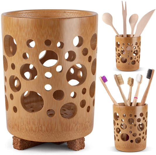 Porte brosse à dents en bambou