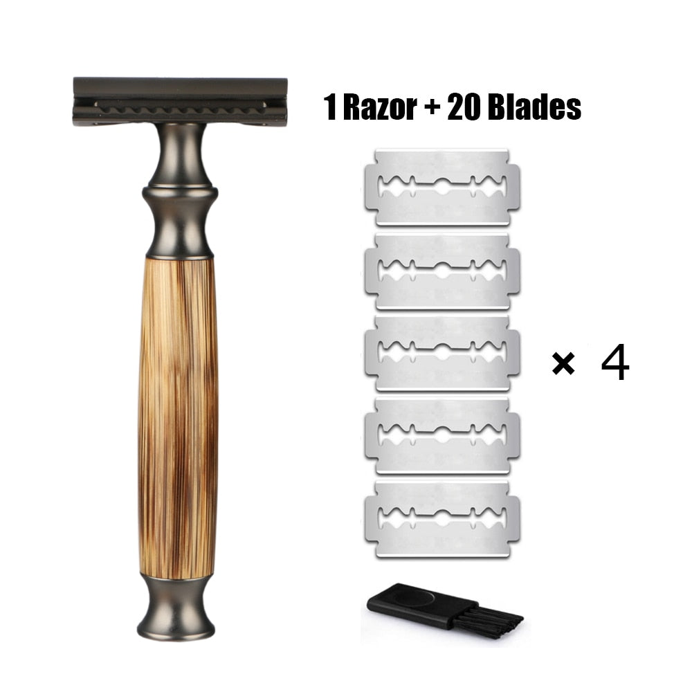 Rasoir avec manche en bambou Eco Friendly