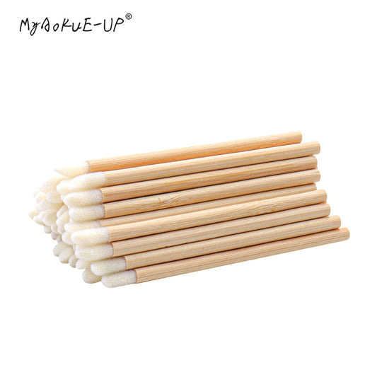 Brosses à lèvres en bambou pour maquillage