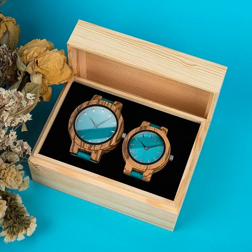 Coffret montres en bambou "Kiko" - 2 montres