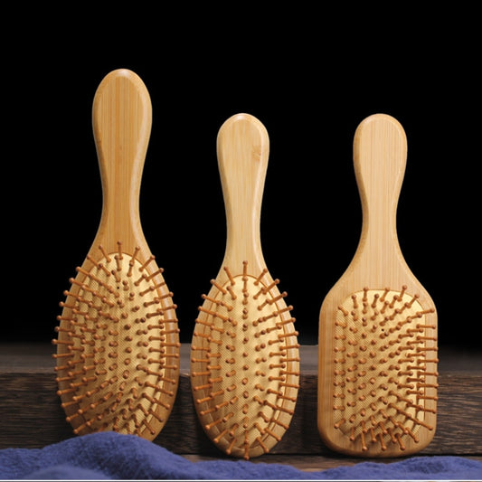 Brosse à cheveux pour femmes avec effet massant en bambou