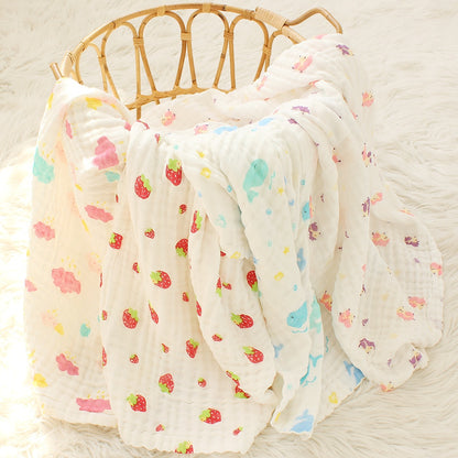 Couverture bébé épaisse en bambou et coton