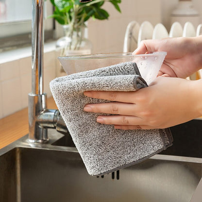 Chiffons de cuisine en charbon de bois de bambou ultra-absorbant