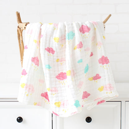 Couverture bébé épaisse en bambou et coton