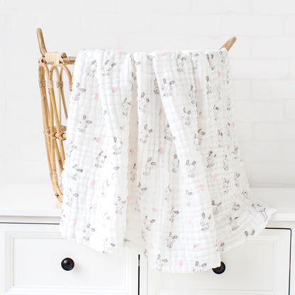 Couverture bébé épaisse en bambou et coton